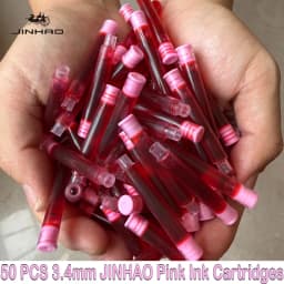 JINHAO 50/12 PCS 12 Colors 2.6mm/3.4mm Fountain Pen Ink Cartridges For Majohn Hongdian Ink School Office Supplies Stationery