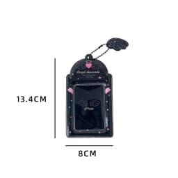 INS Fashion Korean Girl 3inch Idol Photo Storage Card Holder Cute Angel Wings Holder Pendant Card Clip Student Campus Card Cover