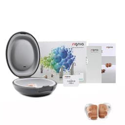 Signia 8 Channels Digital Invisible CIC Hearing Aid RUN Click ITC Signia Smartphone APP Fit Dry Case