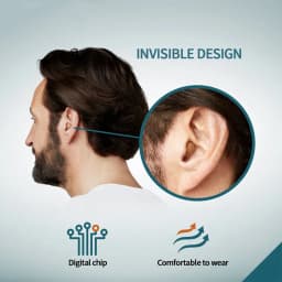 Signia 8 Channels Digital Invisible CIC Hearing Aid RUN Click ITC Signia Smartphone APP Fit Dry Case