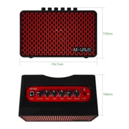 M-VAVE SP100 Guitar Amp: 9 Amp Voices/16 FX/Bluetooth Audio/Built-in Battery/Wireless Practice & Supports External Footswitch