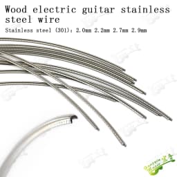 HUATOOL 10PCS Fingerboard Frets Fret Wire For Acoustic Guitar Brass Frets 2.0/2.2/2.4/2.7/2.9/3.2mm L260mm