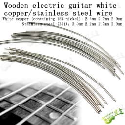 HUATOOL 10PCS Fingerboard Frets Fret Wire For Acoustic Guitar Brass Frets 2.0/2.2/2.4/2.7/2.9/3.2mm L260mm