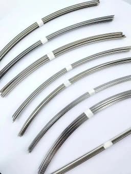 HUATOOL 10PCS Fingerboard Frets Fret Wire For Acoustic Guitar Brass Frets 2.0/2.2/2.4/2.7/2.9/3.2mm L260mm