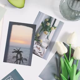 30PC Lucky Life Theme Postcards,Floral Alphabet Elements,Wall Decoration Materials Living Room Classroom (Includes 48 Stickers)