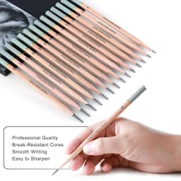 Professional Drawing Sketching Pencil Set,5H-14B Graphite Pencils for Pro Artists,Drawing,Drafting,Sketching,Shading(14 pcs)