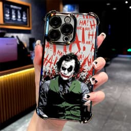 Cool Crazy j-jokers Plating Phone Case For iPhone 17 16e 16 15 14 13 12 11 Pro Max XR XSMax 7 8 Mini Air Plus Anti-Fall Airabag