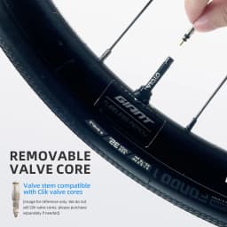 2 Pcs CYCLAMI Bicycle Tubeless Valve Aluminum Alloy Presta Removable Detachable Valve FV Ultralight Tire Nipple 45mm 65mm 85mm