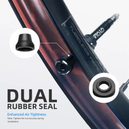 2 Pcs CYCLAMI Bicycle Tubeless Valve Aluminum Alloy Presta Removable Detachable Valve FV Ultralight Tire Nipple 45mm 65mm 85mm