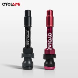 2 Pcs CYCLAMI Bicycle Tubeless Valve Aluminum Alloy Presta Removable Detachable Valve FV Ultralight Tire Nipple 45mm 65mm 85mm
