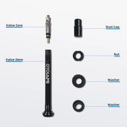 2 Pcs CYCLAMI Bicycle Tubeless Valve Aluminum Alloy Presta Removable Detachable Valve FV Ultralight Tire Nipple 45mm 65mm 85mm