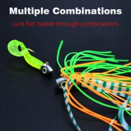 Topranc 10Pcs/Box Night Fish-Attracting 3D Fish Eye Jig Heads, Weighted Hooks, Lure Bionic Micro Baits Hooks