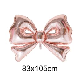 50inch Rose Gold Bow Balloons Bow Party Decor Giant Foil Balloon for Girl Coquette Birthday Baby Shower Bridal Wedding Decors