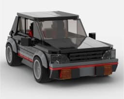 261 Parts Building Block Model Car 205 GTI 8 Studs Wide Hot Hatch Toy For Boys Adults Children Christmas Gift