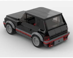 261 Parts Building Block Model Car 205 GTI 8 Studs Wide Hot Hatch Toy For Boys Adults Children Christmas Gift