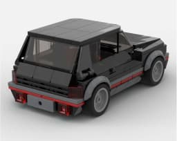 261 Parts Building Block Model Car 205 GTI 8 Studs Wide Hot Hatch Toy For Boys Adults Children Christmas Gift
