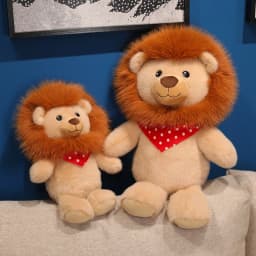 35/50/60CM Super Soft Cute Lion Plush Toy Fluffy Stuffed Animal for Hugging Pillow Cartoon Birthday Gifts Home Decor