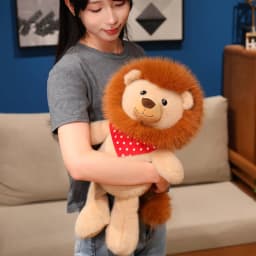 35/50/60CM Super Soft Cute Lion Plush Toy Fluffy Stuffed Animal for Hugging Pillow Cartoon Birthday Gifts Home Decor