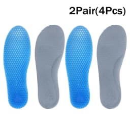 Silicone Gel Soft Insoles Outdoor Sports Running Insole Elastic Shock-absorbing Sole Men Women Sneakers Anti-slip Insoles 1 Pair