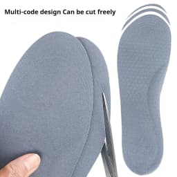 Silicone Gel Soft Insoles Outdoor Sports Running Insole Elastic Shock-absorbing Sole Men Women Sneakers Anti-slip Insoles 1 Pair