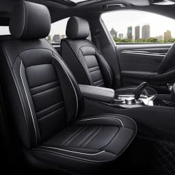 Full Coverage Pu Leather Car Seat Covers for HYUNDAI Tucson Santa FE i30 i40 Veloster Creta Elantra Car Accessories