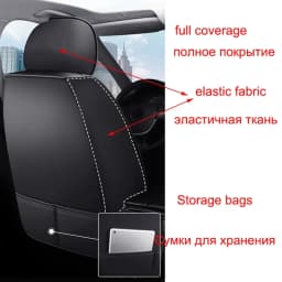 Full Coverage Pu Leather Car Seat Covers for HYUNDAI Tucson Santa FE i30 i40 Veloster Creta Elantra Car Accessories