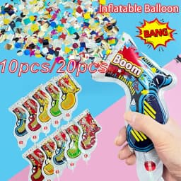10pcs/20pcs Creative Fun Birthday Party Balloon, Handheld Gift Flower Balloon, Compact Portable Party Balloons