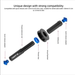 TOOPRE Bicycle Rear Triangle Chain Retainer MTB Road Bike Virtual Freewheel Tensioner For 12mm Thru-axle Quick Release Universal