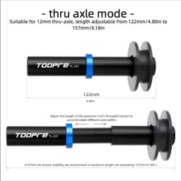 TOOPRE Bicycle Rear Triangle Chain Retainer MTB Road Bike Virtual Freewheel Tensioner For 12mm Thru-axle Quick Release Universal
