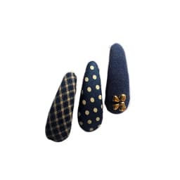 Baby Hair Clips for Girls Oval Snap Clips Embroidery Flower Hairpin Toddler Plaid Dot Wrapped Korean Style Hairgrips Accessorrie