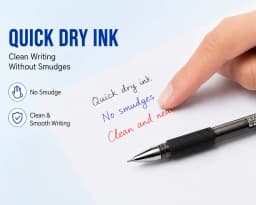 BAOKE 0.7mm/1.0mm Oil-based Ballpoint Pen Needle Tip Black Blue Red Smooth Writing Receipt Pen Comfortable Grip