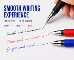 BAOKE 0.7mm/1.0mm Oil-based Ballpoint Pen Needle Tip Black Blue Red Smooth Writing Receipt Pen Comfortable Grip