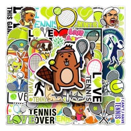 10/30/50PCS Love Tennis Cartoon Sports Stickers DIY Phone Laptop Luggage Skateboard Graffiti Decals Fun for Kid Gift