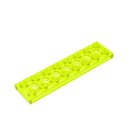 Gobricks GDS-699 Technical, Plate 2 x 8 with 7 Holes compatible with lego 3738 pieces of children's toys Building Blocks