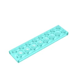 Gobricks GDS-699 Technical, Plate 2 x 8 with 7 Holes compatible with lego 3738 pieces of children's toys Building Blocks