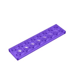 Gobricks GDS-699 Technical, Plate 2 x 8 with 7 Holes compatible with lego 3738 pieces of children's toys Building Blocks