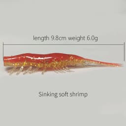 60mm 98mm Soft Silicone Bait, Biting Shrimp Carp Bass, Pike Fishing Lure Gamba Gambas Gambita Lure,Sea Worm Swimbait Rockfishing