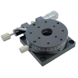 60mm R Axis Rotary Stage High Precision Manual Rotation Platform with Micrometer Fine Tuning Optical Positioning Slide RS60-L RS