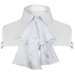Women Men Detachable Ruffled Lace Jabot Vintage Victorian Fake Collar Exotic Cosplay False Neck Choker Clubwear Steampunk Collar