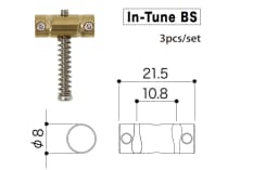 3 pcs In-Tune Compensated Guitar Bridge Saddles Brass Material For TL Well 10.8 mm String Spacing
