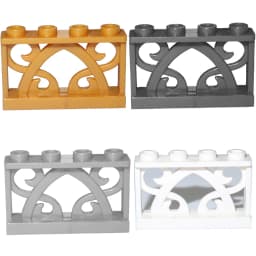 City Accessories Building Block MOC Part Fence Railing Stair Barrier Ladder Guard Bar Castle Garden Farm Assemble Brick 19121