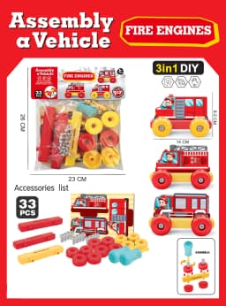 Children's Assembling Engineering Vehicle Detachable Screw Combination Disassembly Toy Boy Car DIY