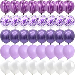 40Pcs Agate Marble Confetti Blue Metal Balloons Birthday gender reveal Babyshower Party New Year Christmas Decorations