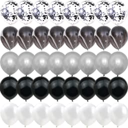 40Pcs Agate Marble Confetti Blue Metal Balloons Birthday gender reveal Babyshower Party New Year Christmas Decorations