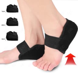 Height Increase Insole for Men Women Half Heel Protectors Heightening Shoes Sole Pad Shock Absorption Lift Heighten Foot Cushion