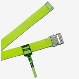 Functional Buckle Belt Men's Tooling Hip-hop Ins Fluorescent Green Decorative Belts Personality Silver Buckle Canvas Light Belt