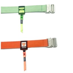 Functional Buckle Belt Men's Tooling Hip-hop Ins Fluorescent Green Decorative Belts Personality Silver Buckle Canvas Light Belt