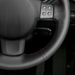 Black Artificial Leather Hand-stitched Car Steering Wheel Cover For Seat Leon (Mk2) 2006-2008 Ibiza (6L) 2007 Car Accessories