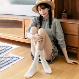 Chic New Women's Cute Cat Face Black White Socks Korean Harajuku Kawaii Kitten Hipster Casual Gift Dropship