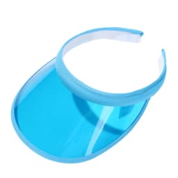 Fashion Summer Outdoor Sports Sun Protection Cap Unisex Clear Plastic Visor Hat Candy Color PVC Sunshade Hat UV Protection Hat